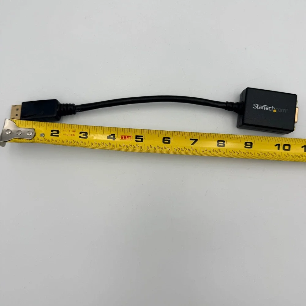 StarTech DisplayPort to VGA Video Adapter Converter DP2VGA2 Rev 2 Black Gold